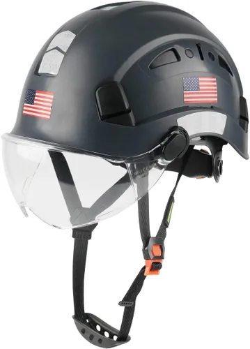 Vista 12 de GREEN DEVIL Casco de Seguridad Casco Duro con Visera Correa de Barbilla Ajustable Ligero Ventilado ABS Casco de Trabajo para Hombres y Mujeres