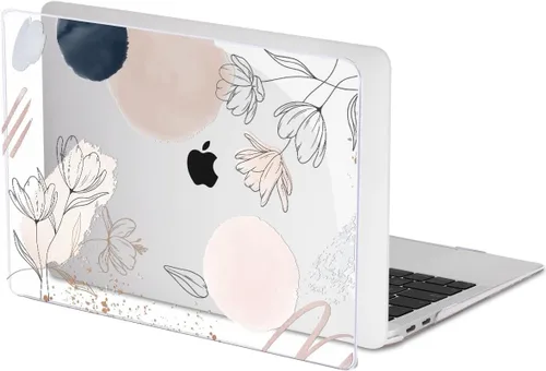 Vista 8 de Funda para MacBook Air de 13 pulgadas 2021 2020 2019 2018 para Mac A2337 M1 A2179 A1932 Funda con Touch ID, funda rígida de plástico