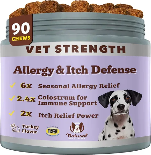 Vista 18 de Natural Dog Company Probióticos para perros: masticables probióticos para perros con UFC 1B, cepas microencapsuladas específicas caninas