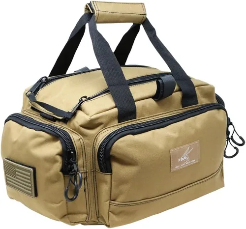 Vista 11 de Exos Tactical Range Bag - Medium Size Range Bag for Shooting - Gun Case for Handguns, Ammo Storage, Tactical Backpack, Molle Webbing, Free Subdued