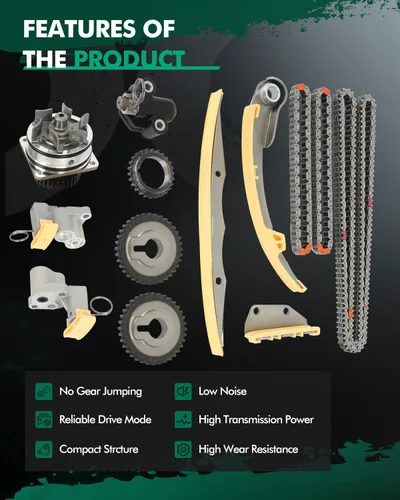 Vista 5 de SCITOO Kit de cadena de distribución Bomba de agua TK3042, AW9426 para Nissan Frontier/NV1500 / NV2500 12, para Nissan NV3500 12, para Nissan