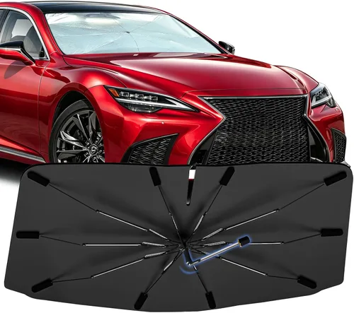 Vista 26 de Sombrilla Parasol para Parabrisas para Mazda 3 2014-2026, Parasol Plegable para Coche para Ventana Delantera, Visera Protectora Solar Altamente