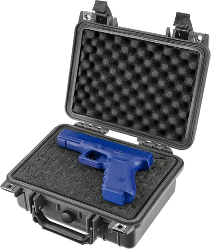 Vista 10 de Eylar Pequeña funda rígida para pistola de 10.62 pulgadas, resistente al agua, con estándares TSA de espuma
