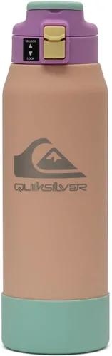 Vista 8 de Quiksilver Redondo - Botella de agua de acero inoxidable de doble pared de 21 onzas, botella deportiva reutilizable con tapa a prueba de fugas, base