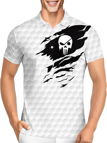 Vista 38 de PAGYMO Camisetas de golf divertidas para hombre, diseño de impresión loca Aop-polo-06361