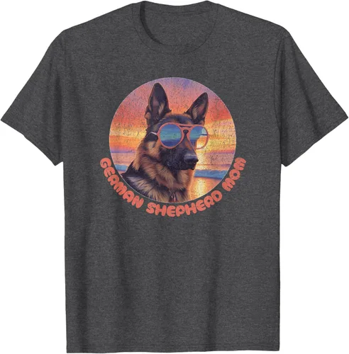 Vista 11 de Divertida camiseta de pastor alemán mamá, GSD Schäferhund, mamá, mamá, Negro