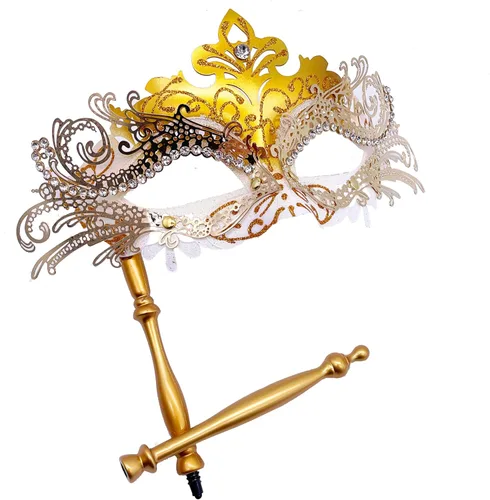 Vista 5 de Máscara veneciana para mujeres y hombres, para fiesta de disfraces, baile de graduación, Halloween, Mardi Gras