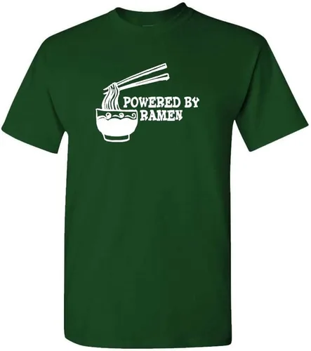 Vista 12 de Powered by Ramen - Food Japanese Anime College - Camiseta Tri-Blend Negro