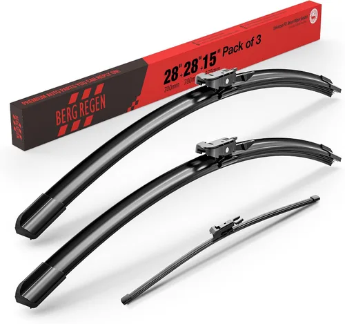 Vista 73 de BERG REGEN Escobillas limpiaparabrisas de 15"+15" con escobilla trasera de 13" - Juego de repuesto automotriz para Jeep Wrangler JK 2008 2009 2010