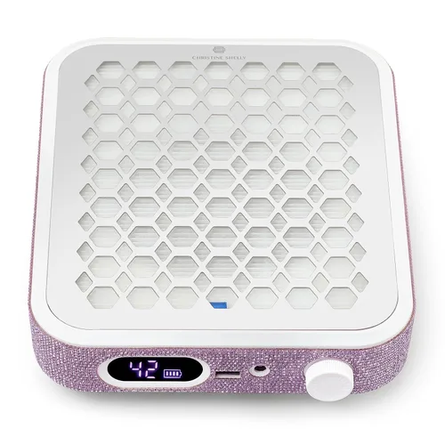 Vista 10 de Colector de Polvo para Uñas, Colector de Polvo Recargable para Técnico de Uñas, Potente Ventilador de Vacío Ventilación Colector de Polvo Extractor