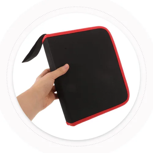 Vista 4 de Housoutil Estuche organizador de brocas, bolsa de herramientas con cremallera Oxford con capacidad para 55 brocas, bolsa de almacenamiento portátil