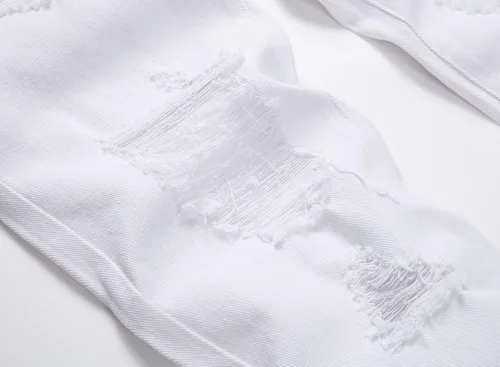 Vista 5 de OIIIO Pantalón vaquero de pierna recta rasgados para hombre
