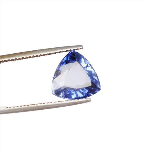 Vista 2 de GEMHUB Piedra preciosa de zafiro azul de corte elegante, piedra preciosa de zafiro azul para la fabricación de joyas, Gema, zafiro azul