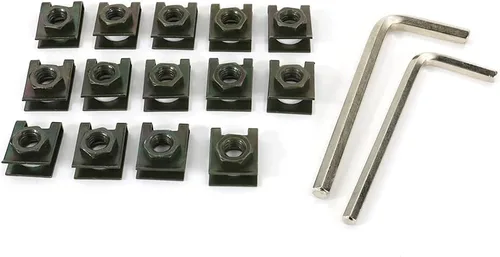 Vista 6 de Juego de pernos universales para carenado de motocicleta Fit para serie CRF-R, serie YZ, serie Ninja/ZX, serie GSX/DRZ, tornillos de fijación