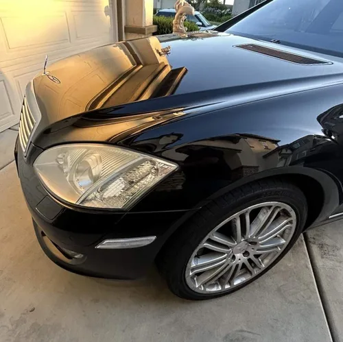 Vista 3 de iJDMTOY Lente transparente/blanca ámbar tira de luz LED frontal lateral compatible con Mercedes W221 Pre-LC S320 S350 S400 S500 S550 S550 S600