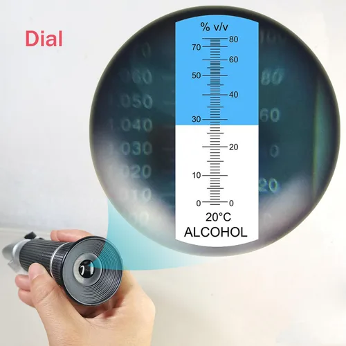 Vista 4 de Agriculture Solutions Refractómetro de Alcohol para Medición de Porcentaje de Volumen de Alcohol Espirituoso con Compensación Automática