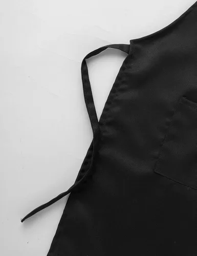 Vista 6 de ranrann Conjunto de delantal de chef para niños y niñas, delantales de cocina para cocinar, hornear, entrenamiento, disfraz