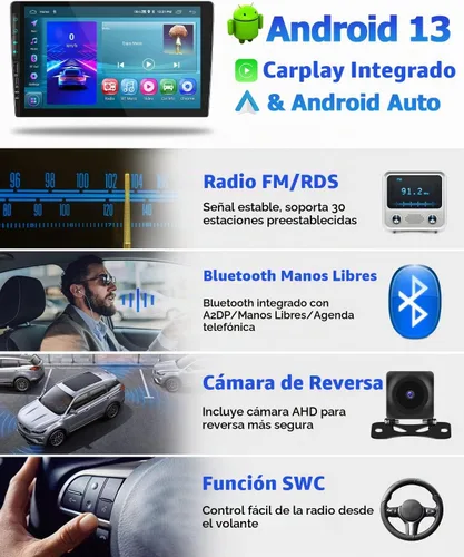 Vista 6 de 64G 9 '' Android 15 Estéreo de coche para Chrysler 300C 2004-2011