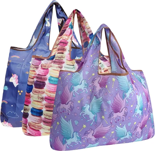 Vista 10 de Bowbear Bolsa de compras reutilizable de nailon plegable (juego de 3)