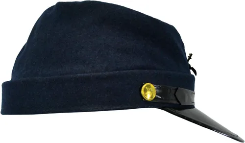 Vista 4 de JHats 100% Wool Union Civil War Réplica Kepi Sombrero S Azul, Azul