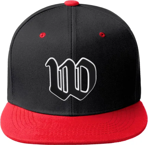 Vista 868 de Daxton Gorra clásica con visera de billete plano con letras del alfabeto inglés antiguo de la A a la Z
