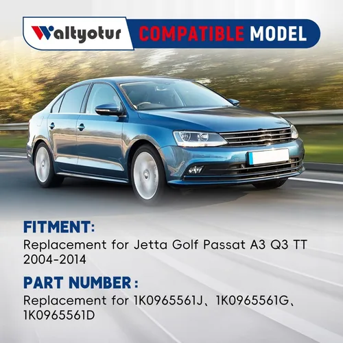 Vista 5 de Bomba de agua de refrigeración auxiliar con enchufe de repuesto para Jetta Golf Passat A3 Q3 TT 2004-2014