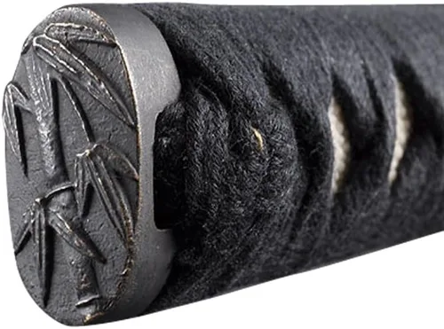 Vista 5 de Handmade Sword - Espada Katana de entrenamiento Iaido sin afilar de acero inoxidable, hecha a mano, espada completa, vaina negra