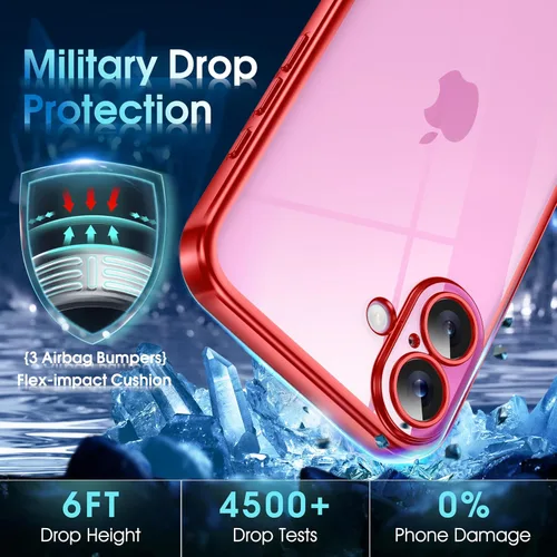Vista 143 de Supdeal Funda cristalina transparente para iPhone 11, [No se amarillea] [Protección de la cámara] [Probado contra caídas de grado militar] Funda