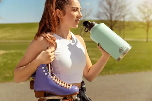 Vista 5 de Hydrapeak Tapa de repuesto con mango flexible, se adapta a todas las botellas de agua Hydrapeak con aislamiento de boca ancha, a prueba de fugas