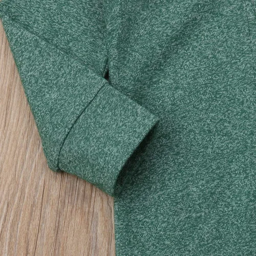 Vista 6 de Mameluco de manga larga para bebé recién nacido, mono con capucha, sudadera sólida con capucha de una pieza, ropa de otoño