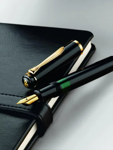 Vista 3 de Pelikan Pluma estilográfica mediana, color negro (994004)