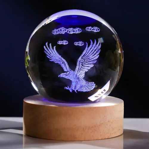 Vista 19 de Regalos de paloma 3D para mujer, bola de cristal de 3.150 in, figuras de paloma, decoración de animales, figura de paloma, regalos para habitación
