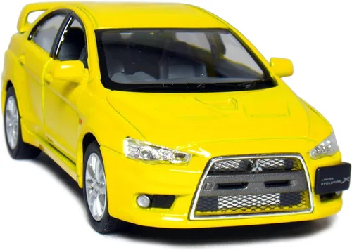 Vista 2 de KiNSMART - 2008 Mitsubishi Lancer Evolution X 1:36 Escala 5 "Die Cast Metal Modelo Coche de juguete (4 juegos)