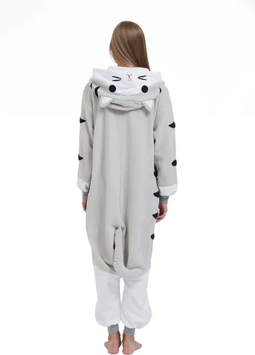 Vista 8 de SimZoo Adult Animal Onesie Pajamas, Men and Women's Animal Cosplay Costume Sleepwear, One-Piece Unisex Homewear