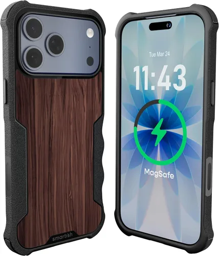 Vista 108 de Smartish Funda para iPhone 12 Pro Max Armor - Gripzilla [resistente + protectora] Funda de agarre delgada y resistente - Black Tie Affair