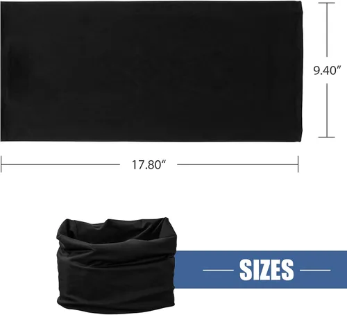 Vista 2 de Máscara facial con protección UV solar para el cuello, pasamontañas