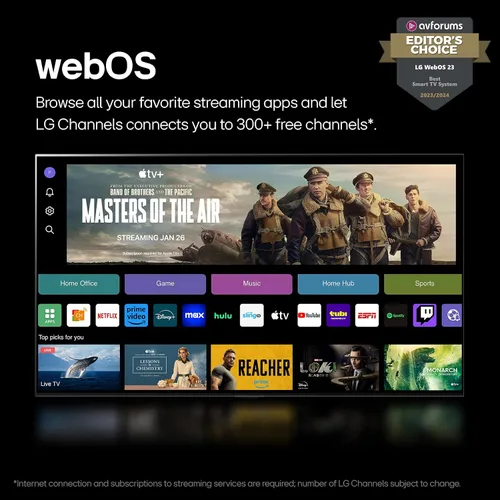Vista 3 de LG OLED evo serie C4 televisor inteligente 4K de 42 pulgadas con procesador AI y Alexa integrado, pantalla plana con control remoto Magic