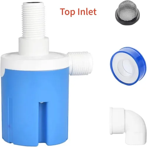 Vista 4 de 1/2'' Automatic Float Valve Water Level Control for Livestock Drinking Water Tank Swimming Pool Aquarium Automatic Irrigation(Side Inlet)
