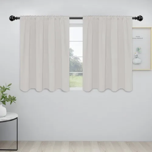 Vista 88 de Easy-Going - Cortinas opacas con bolsillo para varilla para dormitorio, cortinas de ventana para oscurecer la habitación para sala de estar