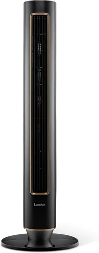 Vista 9 de Ventilador de torre Lasko Pinnacle de 40", para el hogar, flujo de aire de 32 pies/s, silencioso de 24dB, oscilación de 90°, ventilador de pie