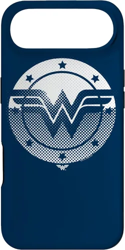 Vista 27 de Wonder Woman Funda con logotipo de escudo de medio tono para iPhone 17