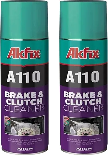 Vista 5 de Akfix A110 Limpiador de piezas de frenos – Removedor de polvo y óxido fuerte sin cloro, limpiador de frenos en aerosol, desengrasante de metales