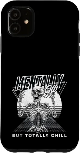 Vista 5 de iPhone 14 Mentally Ill But Totally Chill for Sarcastic People Mentally Case