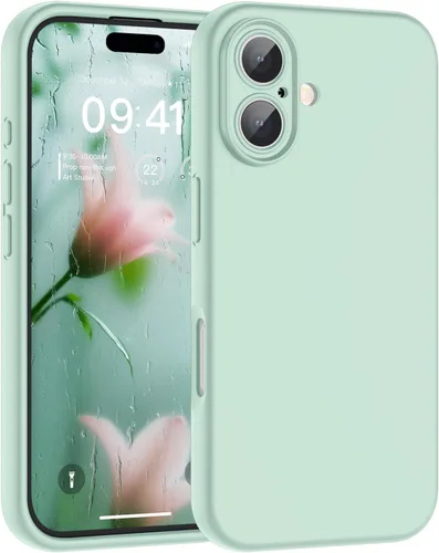 Vista 198 de SUPFINE - Funda diseñada para iPhone 12, silicona líquida premium con [forro de microfibra suave antiarañazos][protección de cámara mejorada], funda