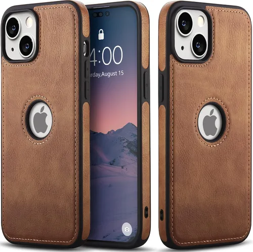 Vista 16 de WTCASE Funda de cuero para iPhone 14 Pro, delgada, flexible, agarre suave, funda de piel sintética de lujo Vgean para hombres, fundas duraderas Negro