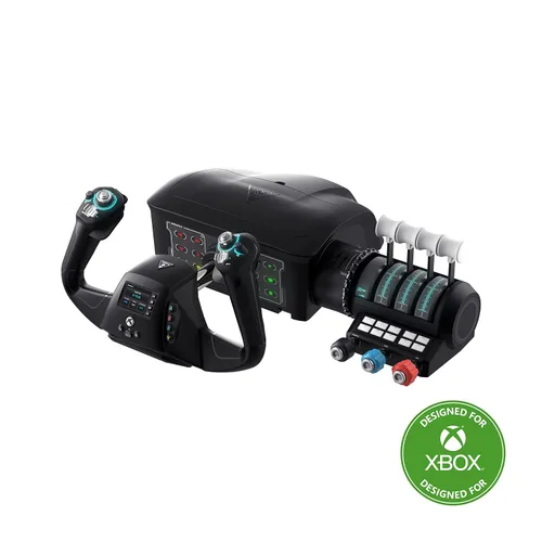 Vista 2 de Turtle Beach VelocityOne Flight Universal Control System - Xbox Series X Xbox Series S Xbox One Windows 10 11 PCs with Yoke Handle Throttle
