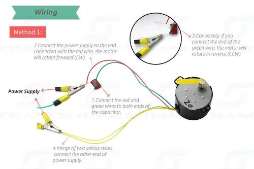 Vista 7 de CHANCS motor eléctrico síncrono de la CA 110V 1/1.2RPM del motor de baja velocidad 50KTYZ pequeño