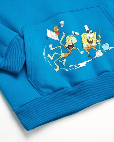 Vista 3 de Nickelodeon Unisex SpongeBob SquarePants Fleece Sweatshirt - Men and Women's Pullover Hoodie