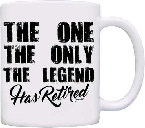 Vista 4 de Taza de café The One The Only The Legend Has Retirado-0079-Negro