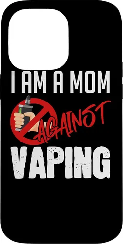 Vista 21 de iPhone 16 I'm A Mom Against Vaping Vaper's Club Vape Case